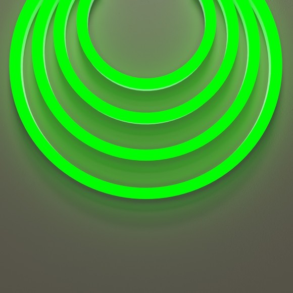 Гибкий неон Maytoni 25x13 220В 8Вт/м Green IP65 50м 201234