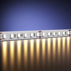 Maytoni 201087 Специальная светодиодная лента с высоким индексом цветопередачи CRI98, 5 метров, ширина 8мм серия ULTRA SMD2835 24V 14.4Вт/м 1080Лм/м 2700К IP20 120° кратность резки 50мм, раб. температура -30...+60°С