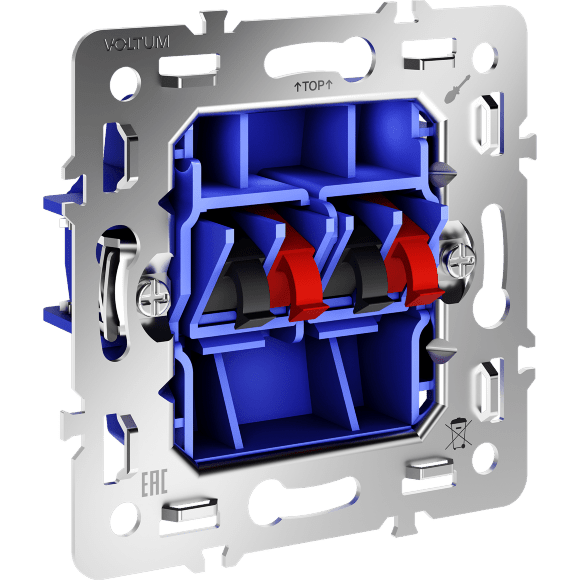 Механизм розетки акустической 4-местной, S70