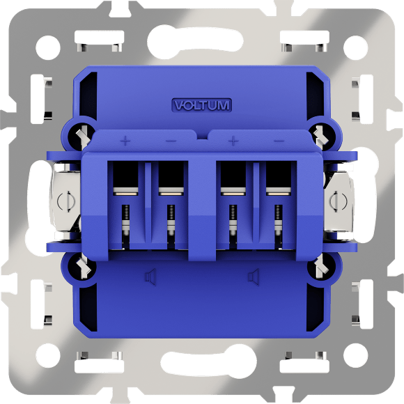 Механизм розетки акустической 4-местной, S70