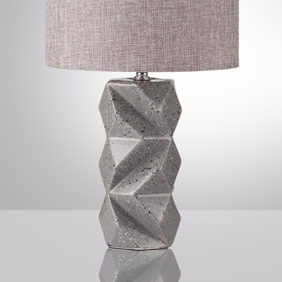 8136/1T MODERNI LN25 серый, керамика/текстиль Настольная лампа Е27 1*60W 220V BEINA