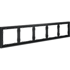 Рамка пластиковая VOLTUM S70 на 5 постов, (графит)