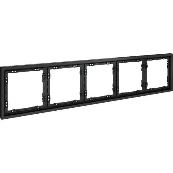 Рамка пластиковая VOLTUM S70 на 5 постов, (графит)