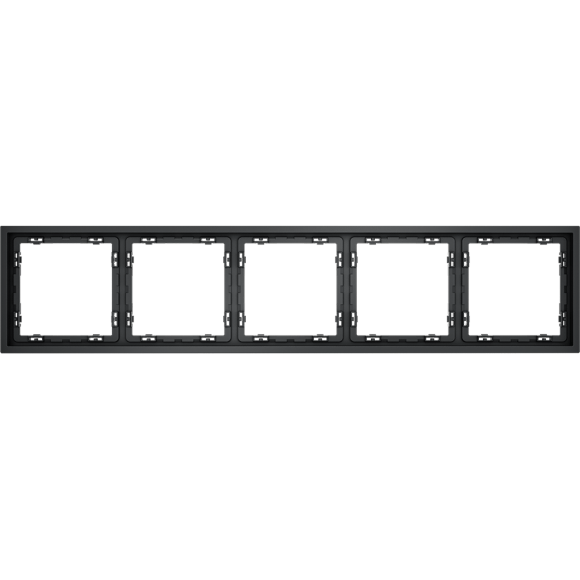 Рамка пластиковая VOLTUM S70 на 5 постов, (графит)