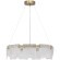 SL6021.203.54 Светильник подвесной ST-Luce золотистый/прозрачный LED 1*54W 4000K VOILE