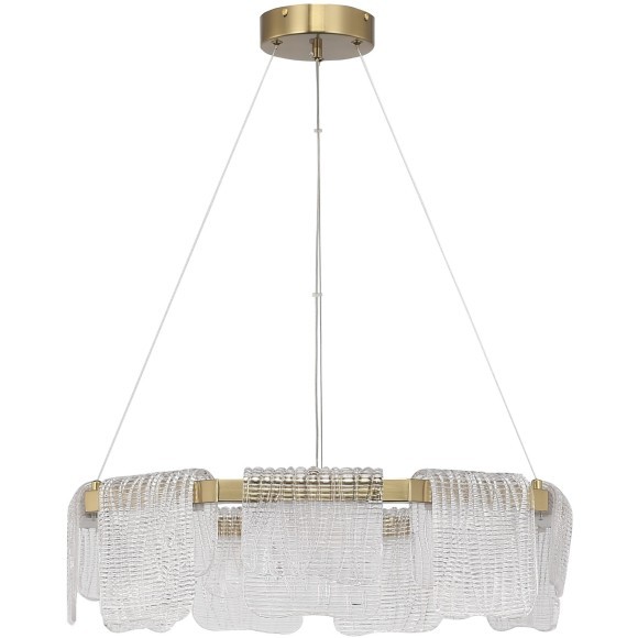 SL6021.203.54 Светильник подвесной ST-Luce золотистый/прозрачный LED 1*54W 4000K VOILE
