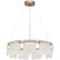 SL6021.203.54 Светильник подвесной ST-Luce золотистый/прозрачный LED 1*54W 4000K VOILE