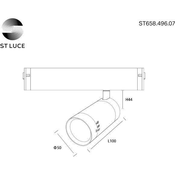 ST658.496.07 Трековый магнитный светодиодный SMART (Алиса, Siri, Bluetooth, Wi-Fi) светильник ST-Luce Skyline 220V CRI90+ 2700-6000К 400Лм 15-38° 7Вт ST658.496.07 Трековый магнитный светодиодный SMART (Алиса, Siri, Bluetooth, Wi-Fi) светильник ST-Luce Skyline 220V CRI90+ 2700-6000К 400Лм 15-38° 7Вт