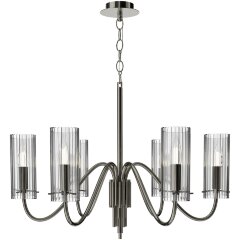 SL2005.103.06 Светильник подвесной ST-Luce никиль/прозрачный E14 6*40W SANTORI SL2005.103.06 Светильник подвесной ST-Luce никиль/прозрачный E14 6*40W SANTORI