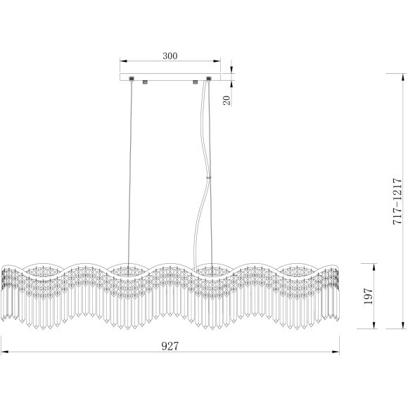 Люстра подвесная Maytoni DIA201PL-06G1 Gracia под лампы 6xE14 40W