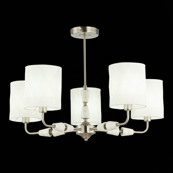 SLE107802-05 Светильник потолочный Никель/Белый E14 5*40W MILI