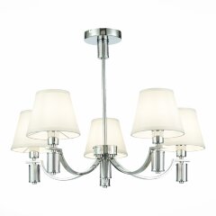 SLE111303-05 Светильник подвесной Хром/Белый E14 5*40W MONZA SLE111303-05 Светильник подвесной Хром/Белый E14 5*40W MONZA