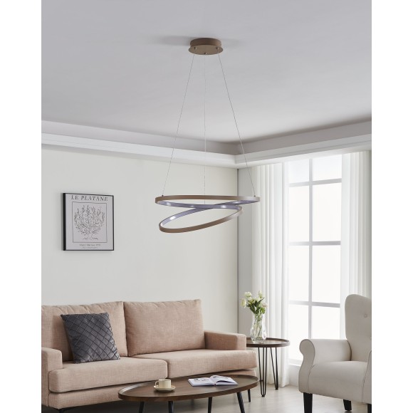 901139 EGLO RUOTALE (Руотале) подвесной LED-светильник, 36 Вт, 3000 K, песочный