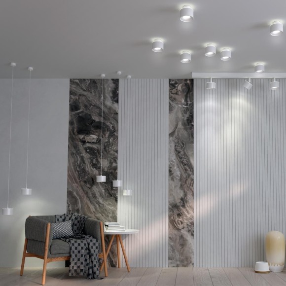 Подвесной светильник цилиндр Novotech 358967 Giro светодиодный LED 12W вниз + 3W вверхW