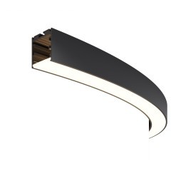 Радиусный профиль 35x35 Ø1500мм 1/4 круга черный ALM-3535R-B-D-90°-1.5M Радиусный профиль 35x35 Ø1500мм 1/4 круга черный ALM-3535R-B-D-90°-1.5M