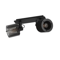 900741 EGLO SEGOVIA Спот потолочный с 2 лампами E27, 80Вт, сталь, дерево, черный, L335, H185, A175