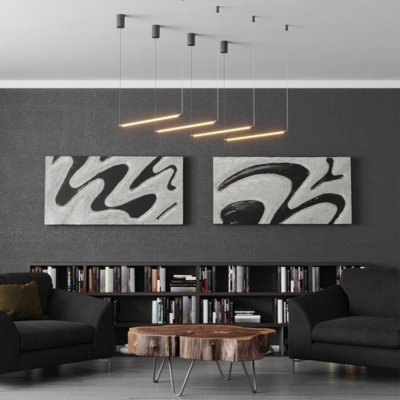 Модульный светодиодный линейный светильник 12W 3000K 944Лм Novotech VITZ 359345