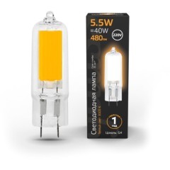 107807105 Лампа Gauss LED G4 AC220-240V 5.5W 480lm3000K Glass 1/10/200 107807105 Лампа Gauss LED G4 AC220-240V 5.5W 480lm3000K Glass 1/10/200