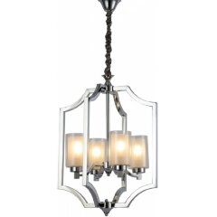 Люстра подвесная Lumina Deco LDP 1224-4 CHR Vigatto под лампы 4xE27 40W Люстра подвесная Lumina Deco LDP 1224-4 CHR Vigatto под лампы 4xE27 40W