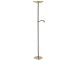901979 Светодиодный торшер CONIVARINO, 26,5W;1X4W(LED;LED), 2700K, 3150;480lm, сталь, латунь состаренный, черный