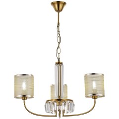 SLE1119-303-03 Светильник подвесной Латунь/Шампань E14 3*40W ELLISSE SLE1119-303-03 Светильник подвесной Латунь/Шампань E14 3*40W ELLISSE
