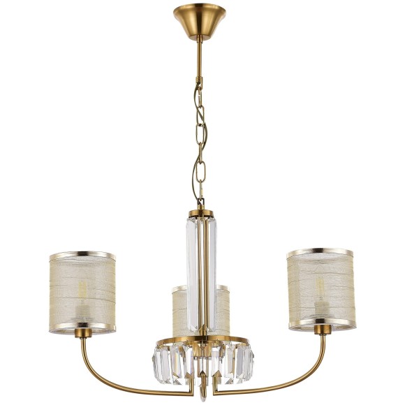 SLE1119-303-03 Светильник подвесной Латунь/Шампань E14 3*40W ELLISSE SLE1119-303-03 Светильник подвесной Латунь/Шампань E14 3*40W ELLISSE