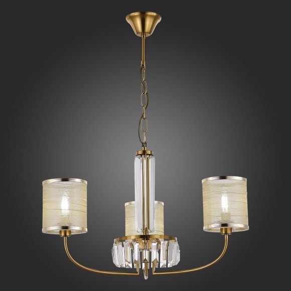 SLE1119-303-03 Светильник подвесной Латунь/Шампань E14 3*40W ELLISSE SLE1119-303-03 Светильник подвесной Латунь/Шампань E14 3*40W ELLISSE