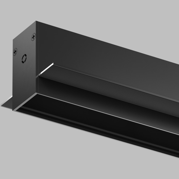 Магнитный шинопровод 2м встраиваемый в ГКЛ 12.5мм Smart 220V Denkirs TR2013-BK