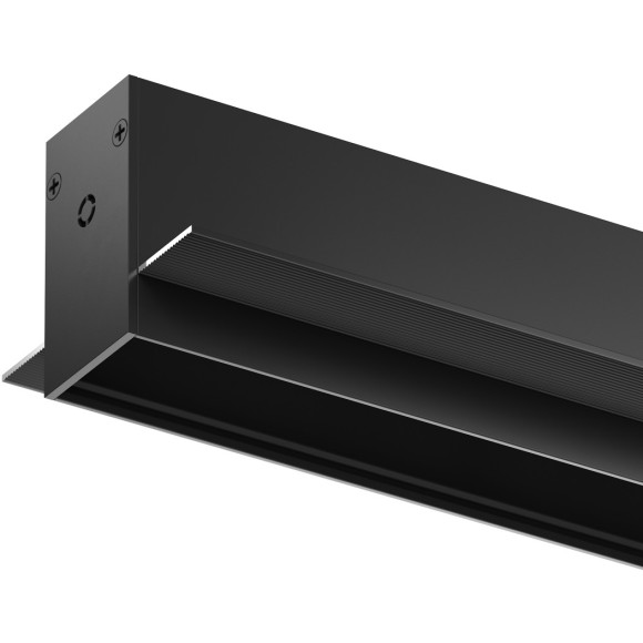 Магнитный шинопровод 2м встраиваемый в ГКЛ 12.5мм Smart 220V Denkirs TR2013-BK