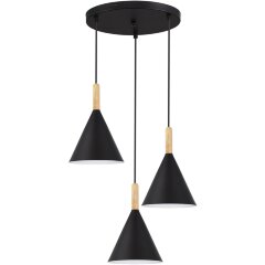 SLE1255-423-03 Светильник подвесной Черный/Черный E27 3*40W ARKET SLE1255-423-03 Светильник подвесной Черный/Черный E27 3*40W ARKET