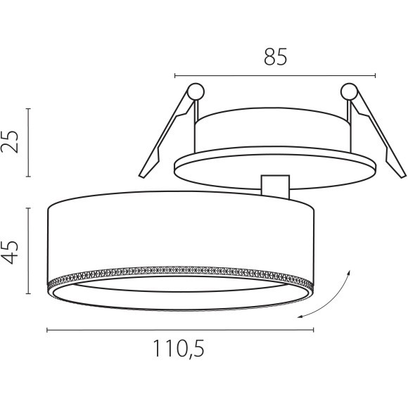 Белый встраиваемый светодиодный спот 30Вт 36° CRI90 2510Лм 3000К Alta Pro Lightstar A5636RS