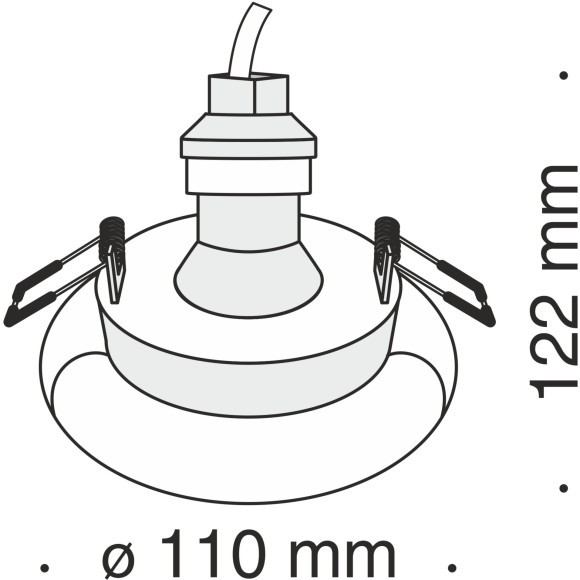 Встраиваемый светильник Technical DL006-1-01-W