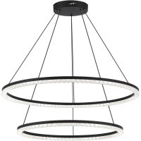 SL1018.403.02 Светильник подвесной ST-Luce черный/прозрачный LED 1*96W 4000K EUCLIDICS