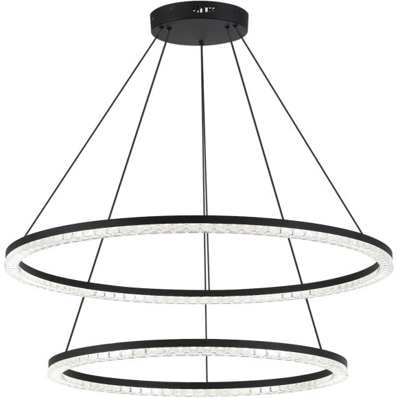SL1018.403.02 Светильник подвесной ST-Luce черный/прозрачный LED 1*96W 4000K EUCLIDICS