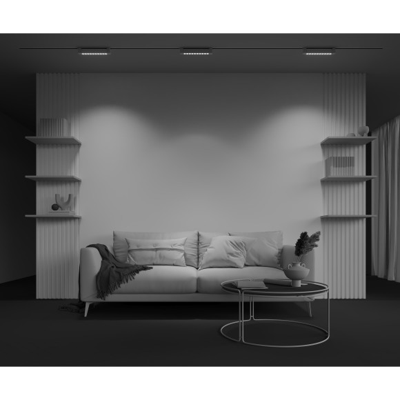 Однофазный двужильный светодиодный трековый светильник Maytoni Unity TR010-1-10W3K-M-W Points Rot 3000К 750Лм CRI90+ 36° 10Вт