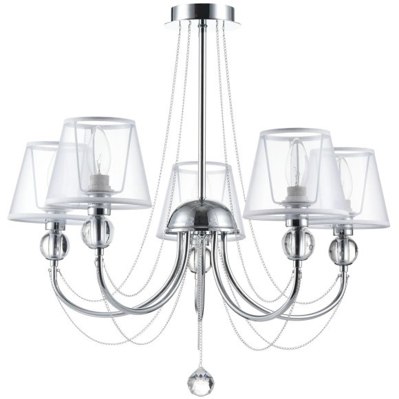 Люстра потолочная Freya FR5661-PL-05-CH Beverly под лампы 5xE14 40W Люстра потолочная Freya FR5661-PL-05-CH Beverly под лампы 5xE14 40W