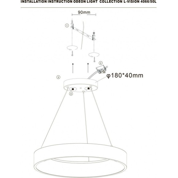 Подвесной светильник Sole 4066/50L