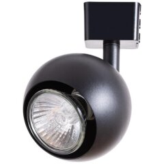 Однофазный двужильный трековый светильник Arte Lamp A6253PL-1BK BRAD под сменную лампу GU10 Однофазный двужильный трековый светильник Arte Lamp A6253PL-1BK BRAD под сменную лампу GU10