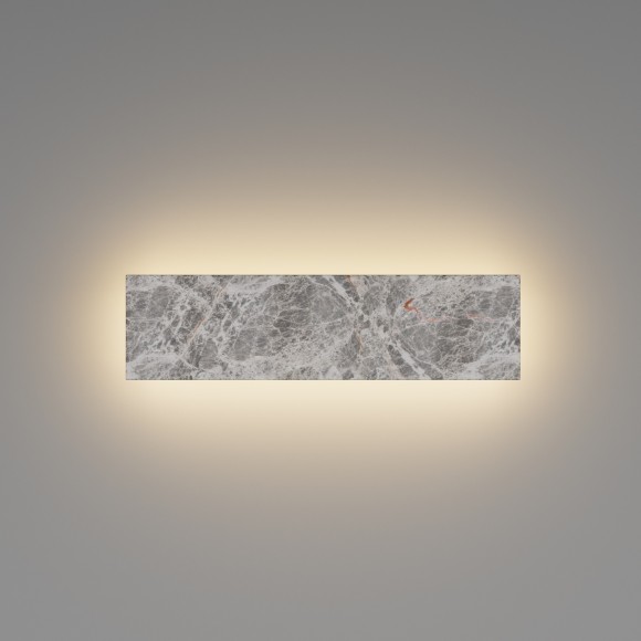 MOD461WL-L8GRK Настенный мраморный светодиодный светильник (бра) с мех. перекл. цветовой температуры на драйвере, 8Вт, 2700, 3000, 4000К, 490Лм, 80CRI Maytoni Basic Texture