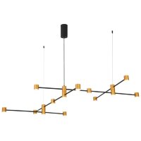 SL1596.423.22 Светильник подвесной ST-Luce Золотистый, Черный/Белый LED 22*3W 3000K ANICHITA