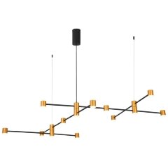 SL1596.423.22 Светильник подвесной ST-Luce Золотистый, Черный/Белый LED 22*3W 3000K ANICHITA SL1596.423.22 Светильник подвесной ST-Luce Золотистый, Черный/Белый LED 22*3W 3000K ANICHITA