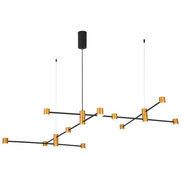 SL1596.423.22 Светильник подвесной ST-Luce Золотистый, Черный/Белый LED 22*3W 3000K ANICHITA