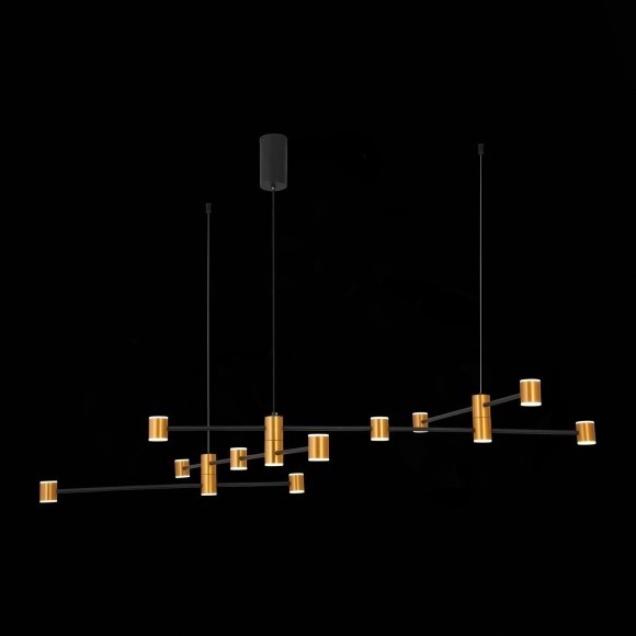SL1596.423.22 Светильник подвесной ST-Luce Золотистый, Черный/Белый LED 22*3W 3000K ANICHITA SL1596.423.22 Светильник подвесной ST-Luce Золотистый, Черный/Белый LED 22*3W 3000K ANICHITA