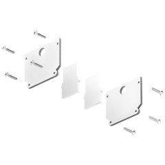 TR2025-WH Комплект из 2 торцевых заглушек для шинопроводов (TR2023 и TR2022) Denkirs SMART ONE 220V