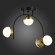 SLE6500-402-04 Светильник потолочный Черный,Золотистый/Белый LED 4*8W 4000K AARNIO