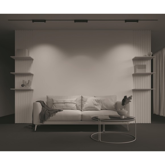 Однофазный двужильный светодиодный трековый светильник Maytoni Unity TR010-1-10W4K-M-B Points Rot 4000К 750Лм CRI90+ 36° 10Вт