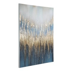 423051 ALAMINOS Картина на холсте в деревянном багете неоклассика синий золотой L900 H1200