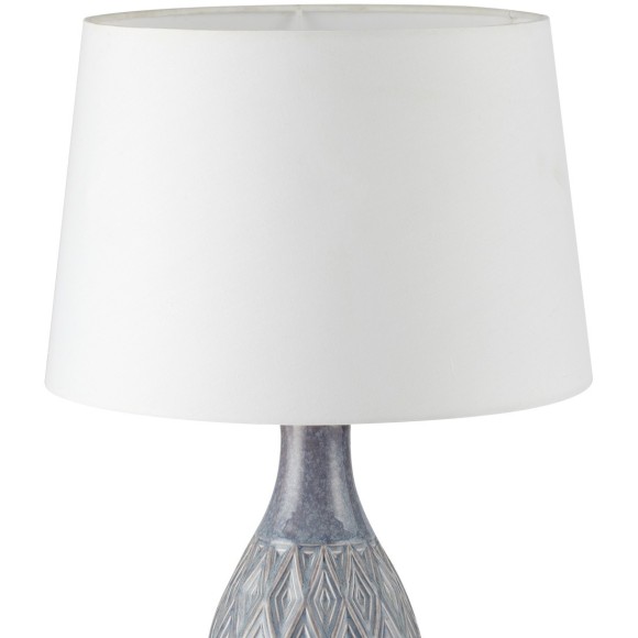 8138/1T MODERNI LN25 серый/белый, керамика/текстиль Настольная лампа Е27 1*60W 220V YARA
