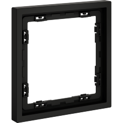 Рамка пластиковая VOLTUM S70 на 1 пост, (черный матовый)