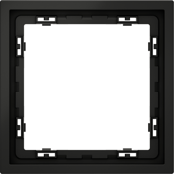 Рамка пластиковая VOLTUM S70 на 1 пост, (черный матовый)